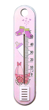 Термометр детский комнатный с рисунком Коляска