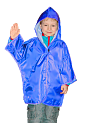 Плащ дождевик детский синий, на рост 100-120 см. Артикул 7253
