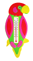 Термометр  с рисунком Попугай 